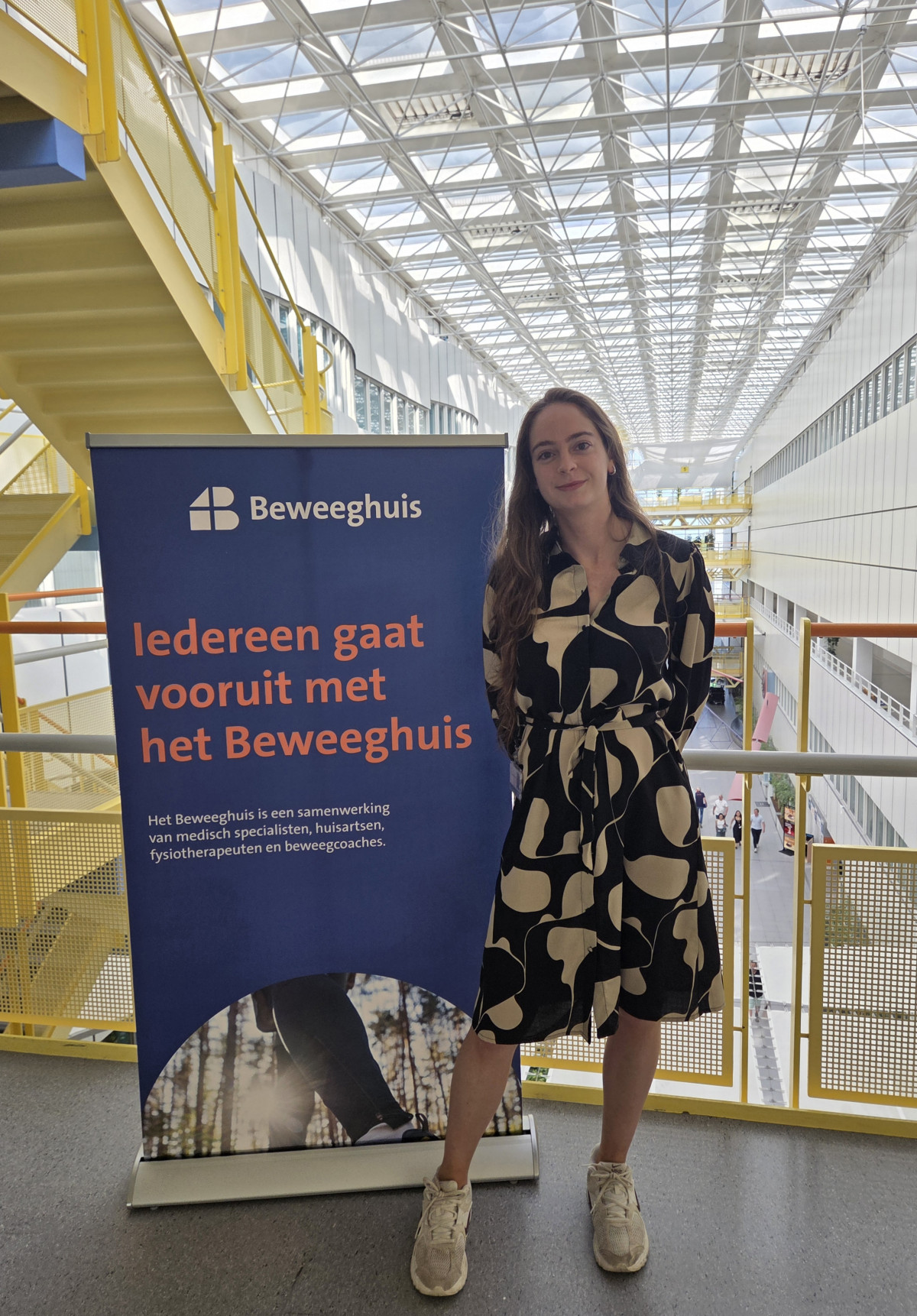 Een foto van stagiair Dominique
